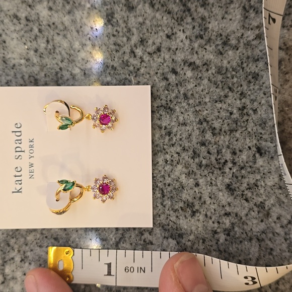 Kate Spade Floral Gemstone Earrings- "New Bloom" - Picture 2 of 4